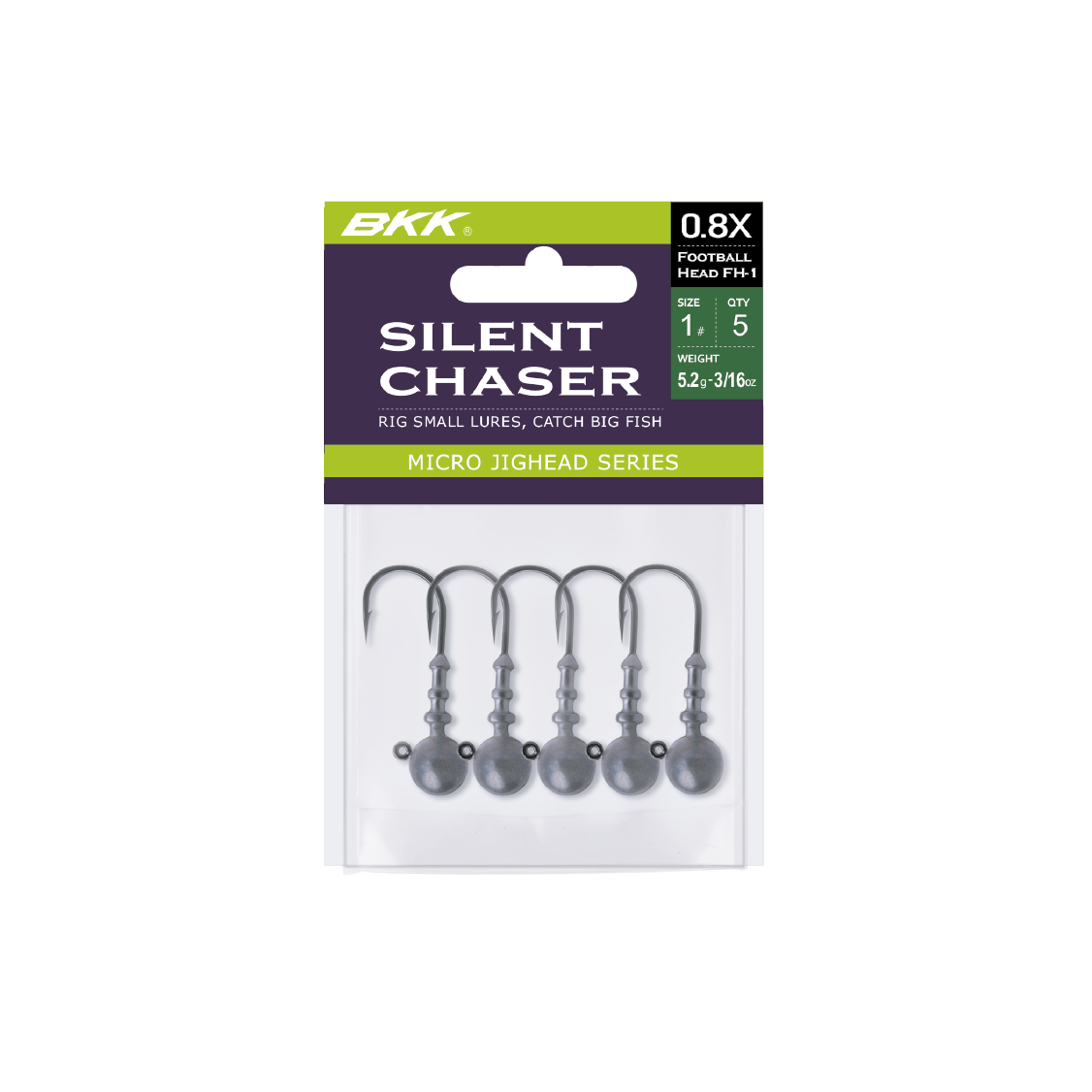 Silent Chaser  - Football Head FH-1, 10g - 1/0#