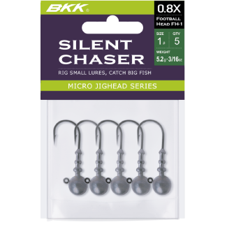 Silent Chaser  - Football Head FH-1, 10g - 1/0#