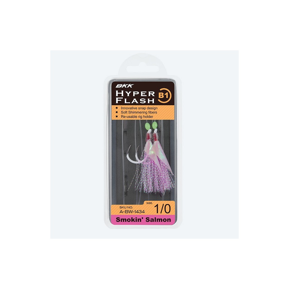 HYPER FLASH B1 60lb  Glow Heavy Circle 1/0 Flying Fish (Bleu Argent)