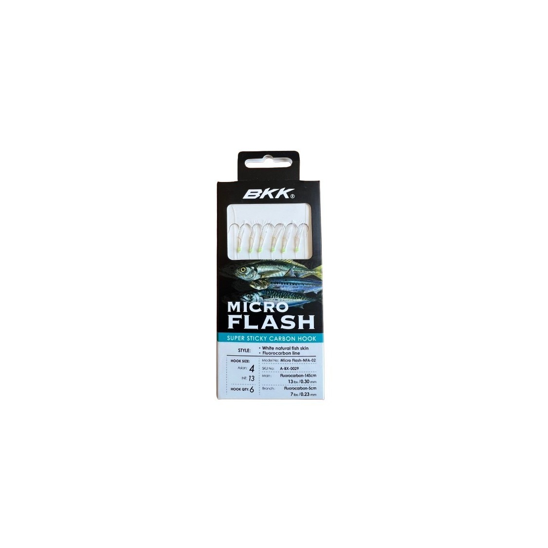 Micro Flash - NFA-02 (White fish skin + Green resin - Fluoro) #4 Jap