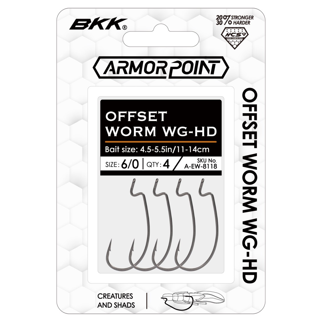OFFSET WORM WG-HD  #2/0