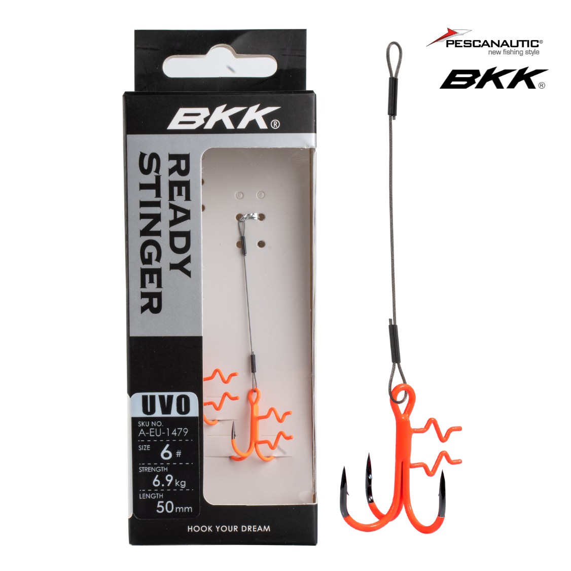 Assist Spear UVO Stinger - 7x7 Wire (Zander)#6 5cm, 7kg (x2)