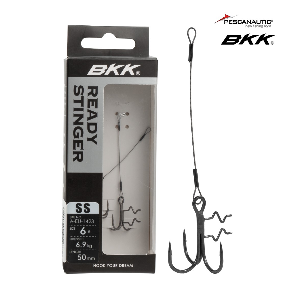 Assist Spear SS Stinger - 7x7 Wire (Zander)#6  5cm, 7kg (x2)