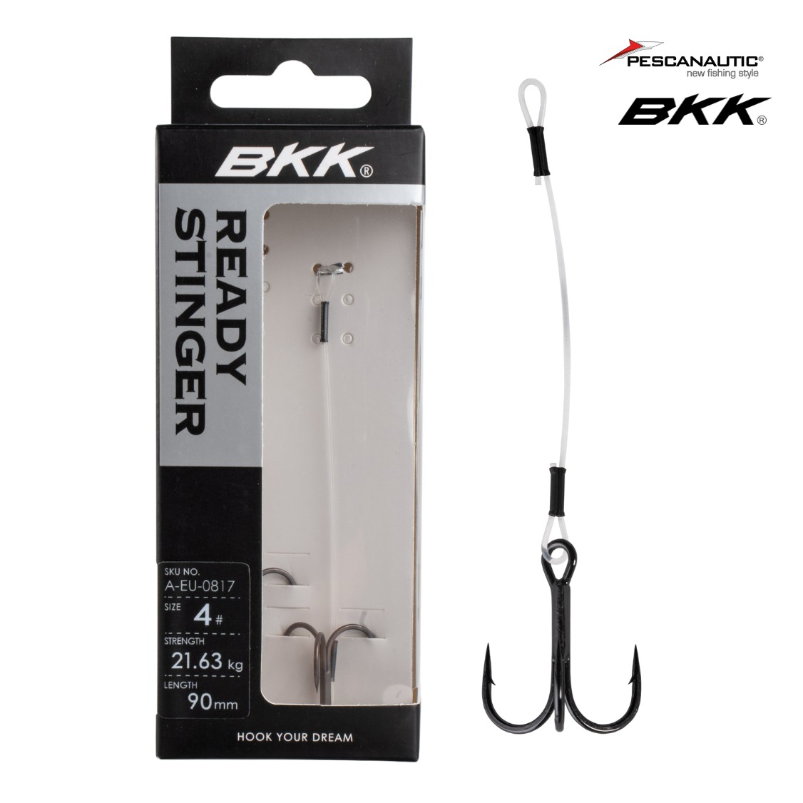 Spear Stinger - Fluoro (Zander)#8  4cm (x2)