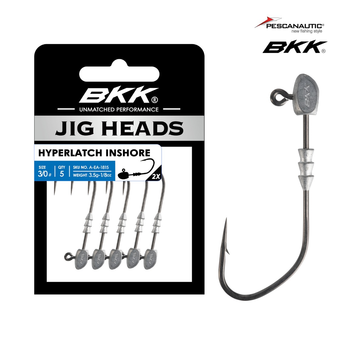 Hyperlatch Inshore 7g - 1/0# Sachet de 6
