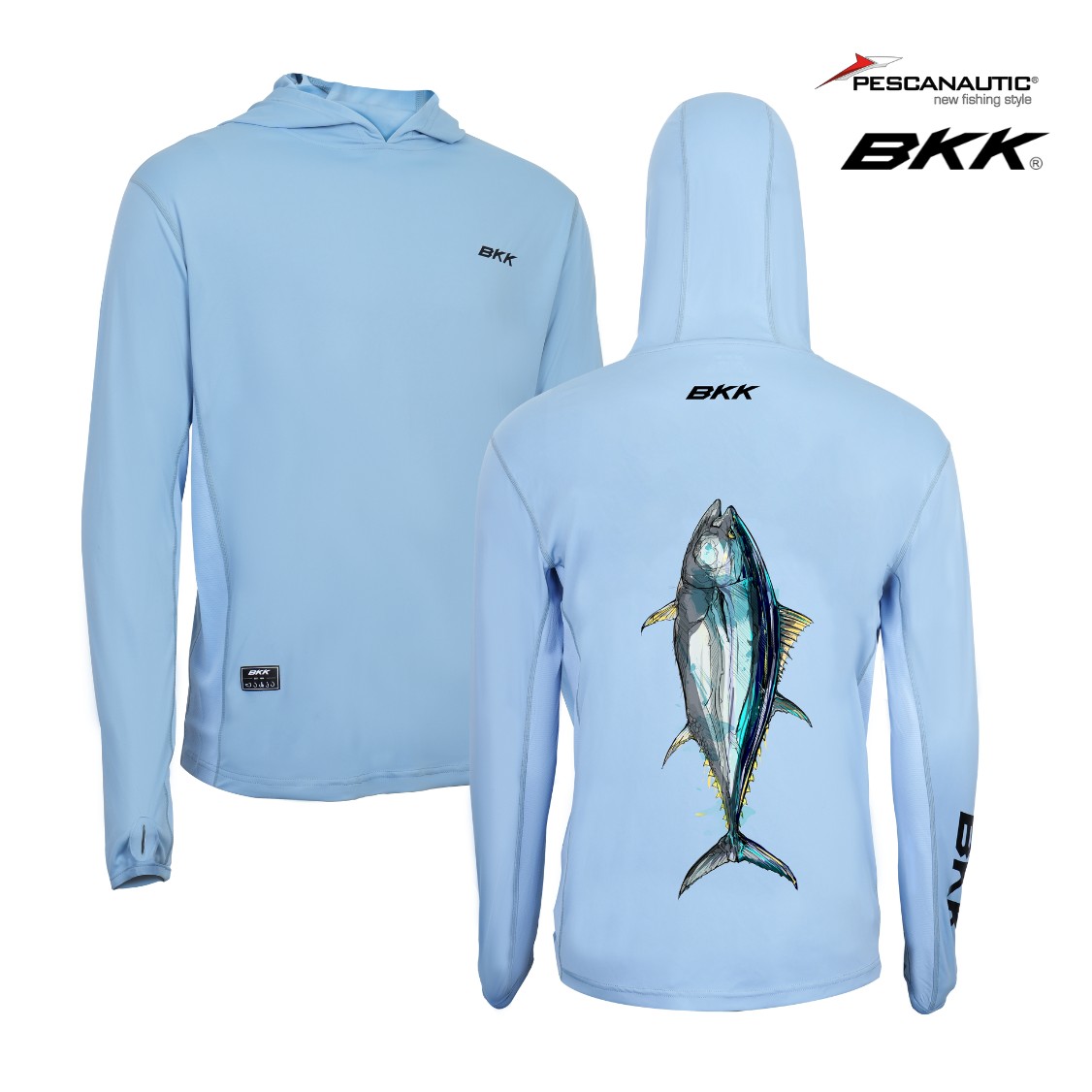 T-Shirt manches longues UV -Tuna-Light Blue S
