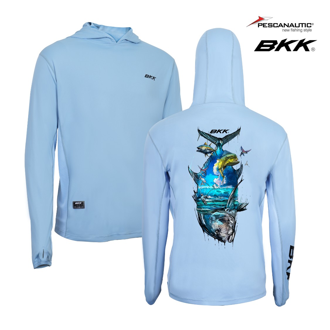 T-Shirt manches longues UV -GT-Light Blue S