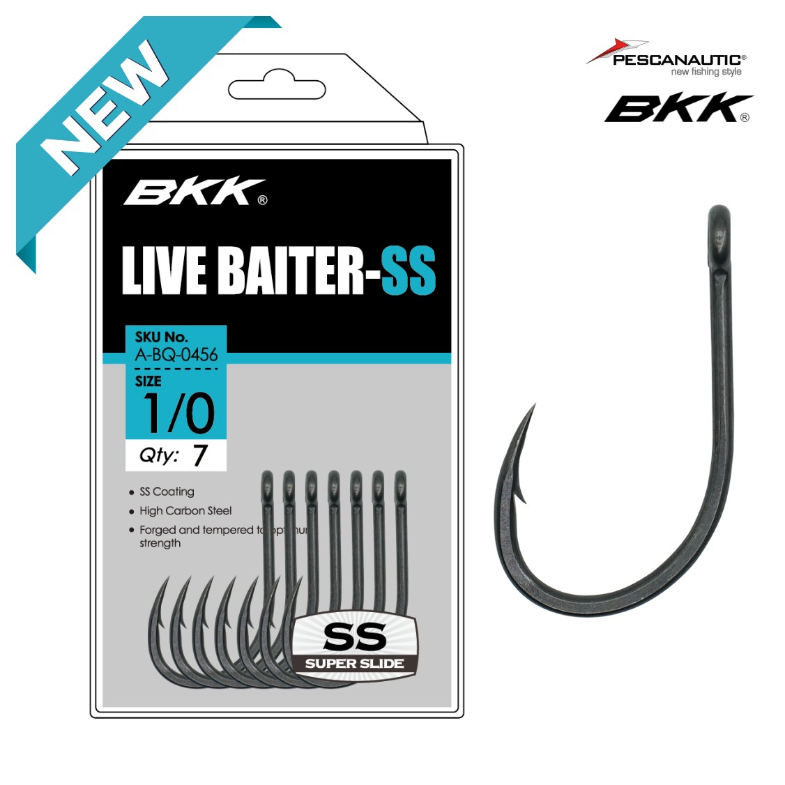 LIVE BAITER-SS 1 ( Sachet de 7)