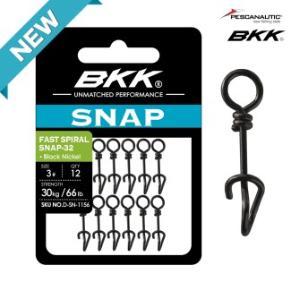 Fast Spiral Snap-32 (Black Nickel) 1# (x12)