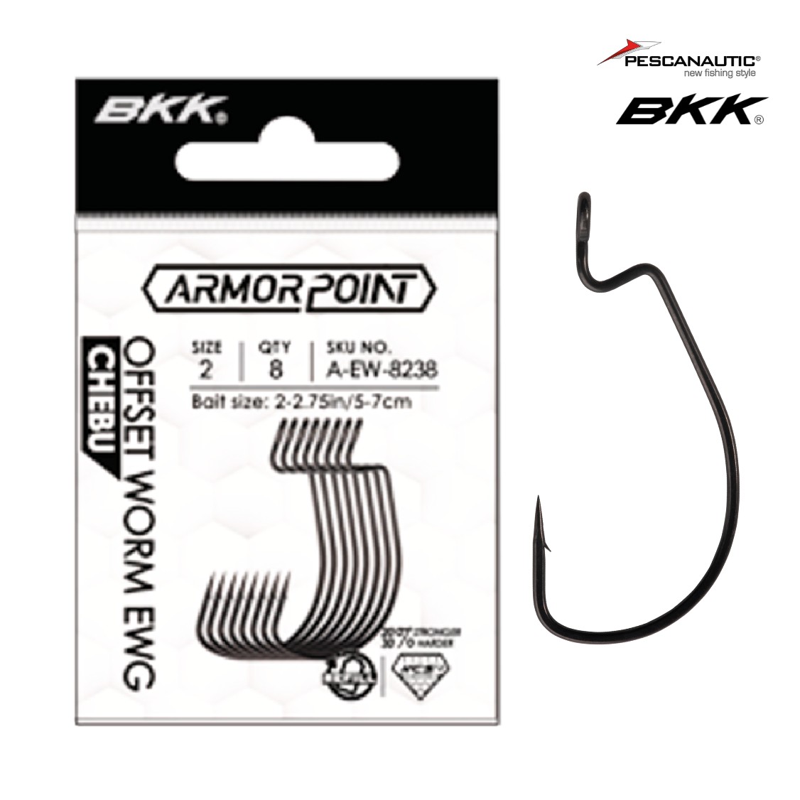 OFFSET WORM EWG Chebu (Recharge) 2# (x8)