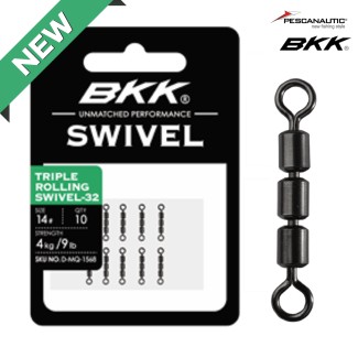 Triple Rolling Swivel-32  14# Sachet de 10