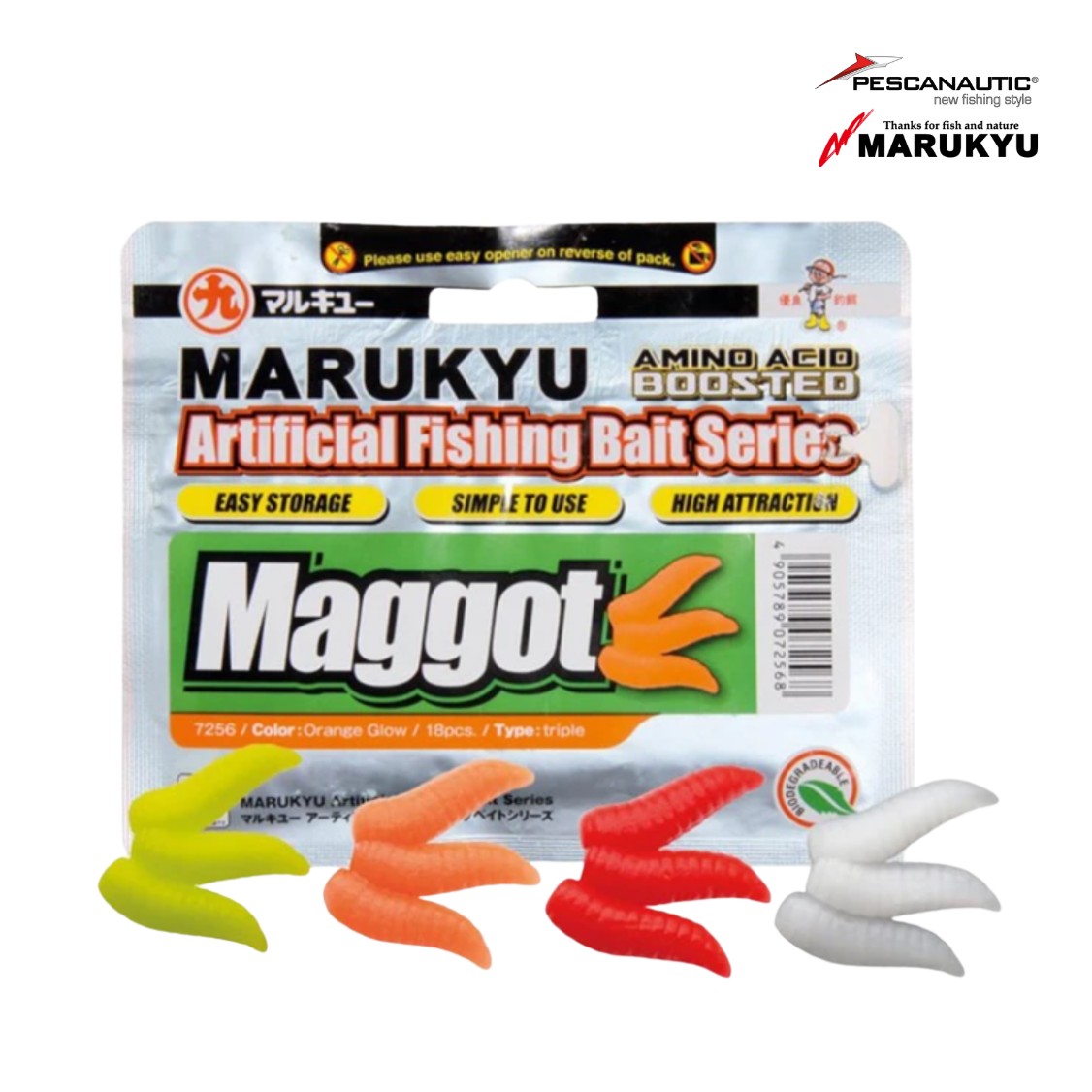 MARUKYU MAGGOTS ( Asticots)  orange MARUKYU MAGGOTS ( Asticots)  orange
