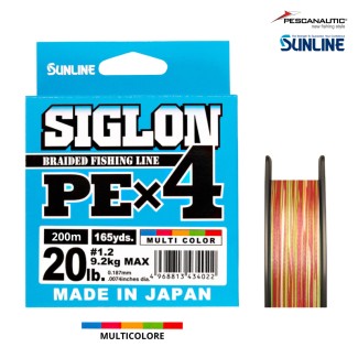SIGLON BRAID PE  4X Multicolor 200m PE 0.6 (0.132mm)