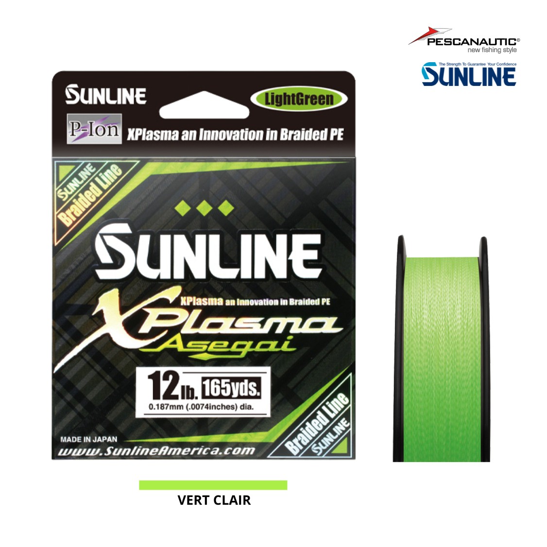 XPlasma Asegai 150m vert clair #0,8 (0,153mm)