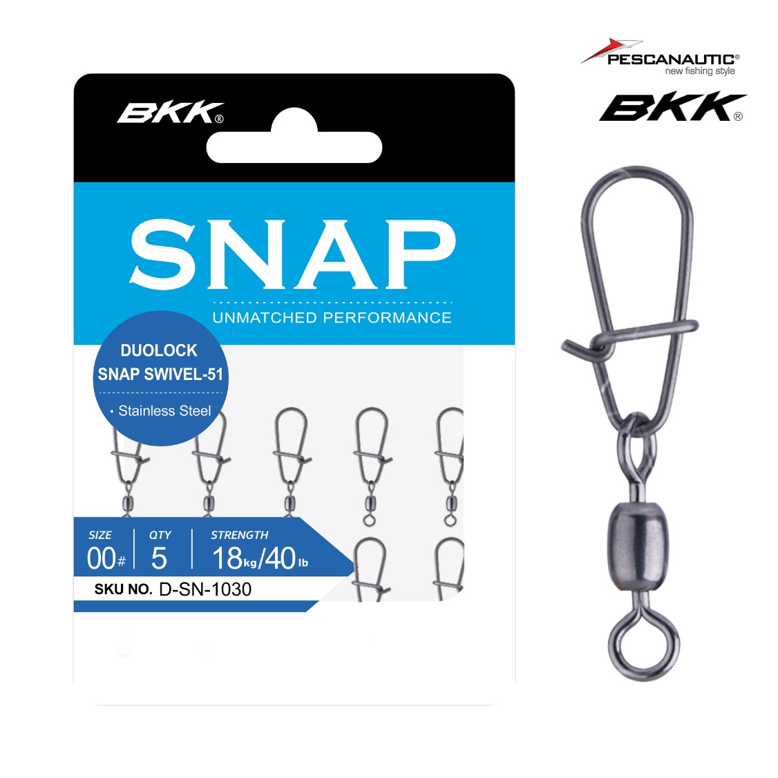 Duo Lock snap  Swivel n°0