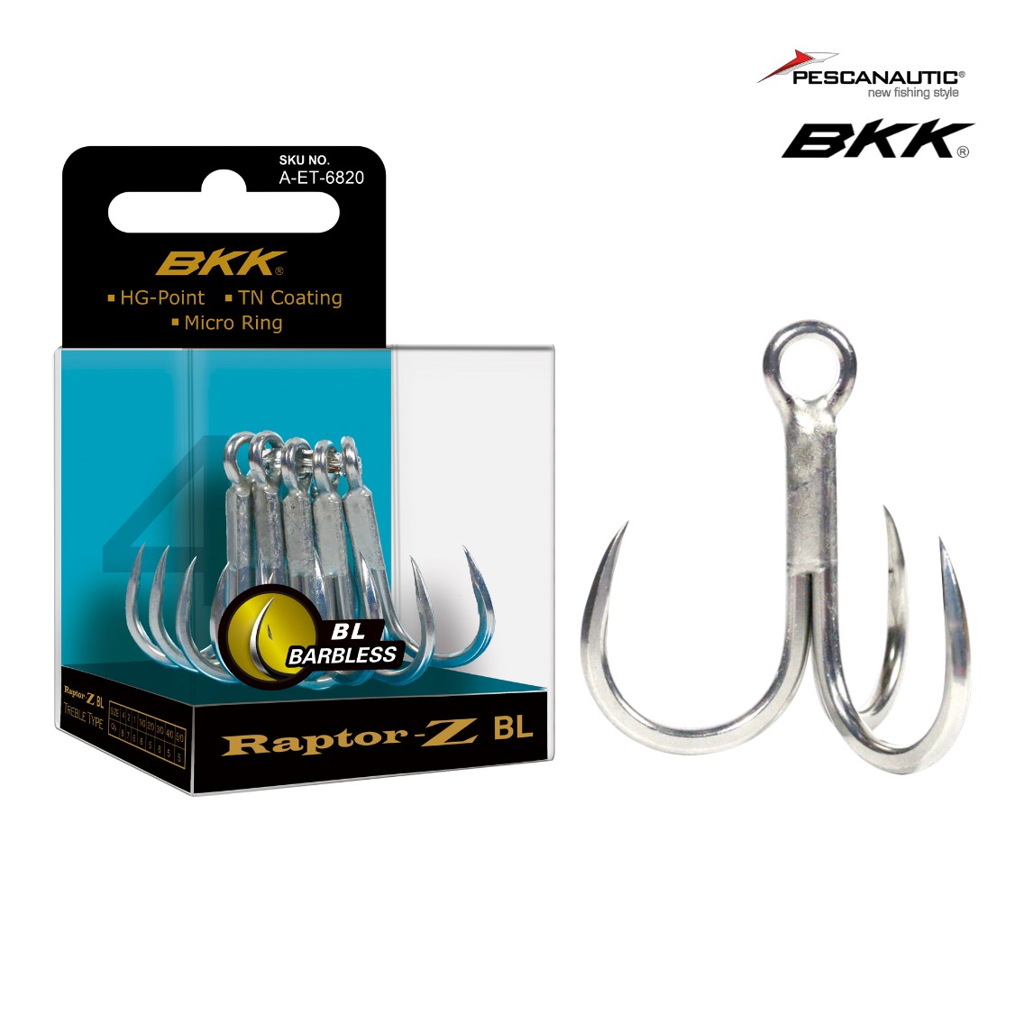 RAPTOR-Z barbless 2/0