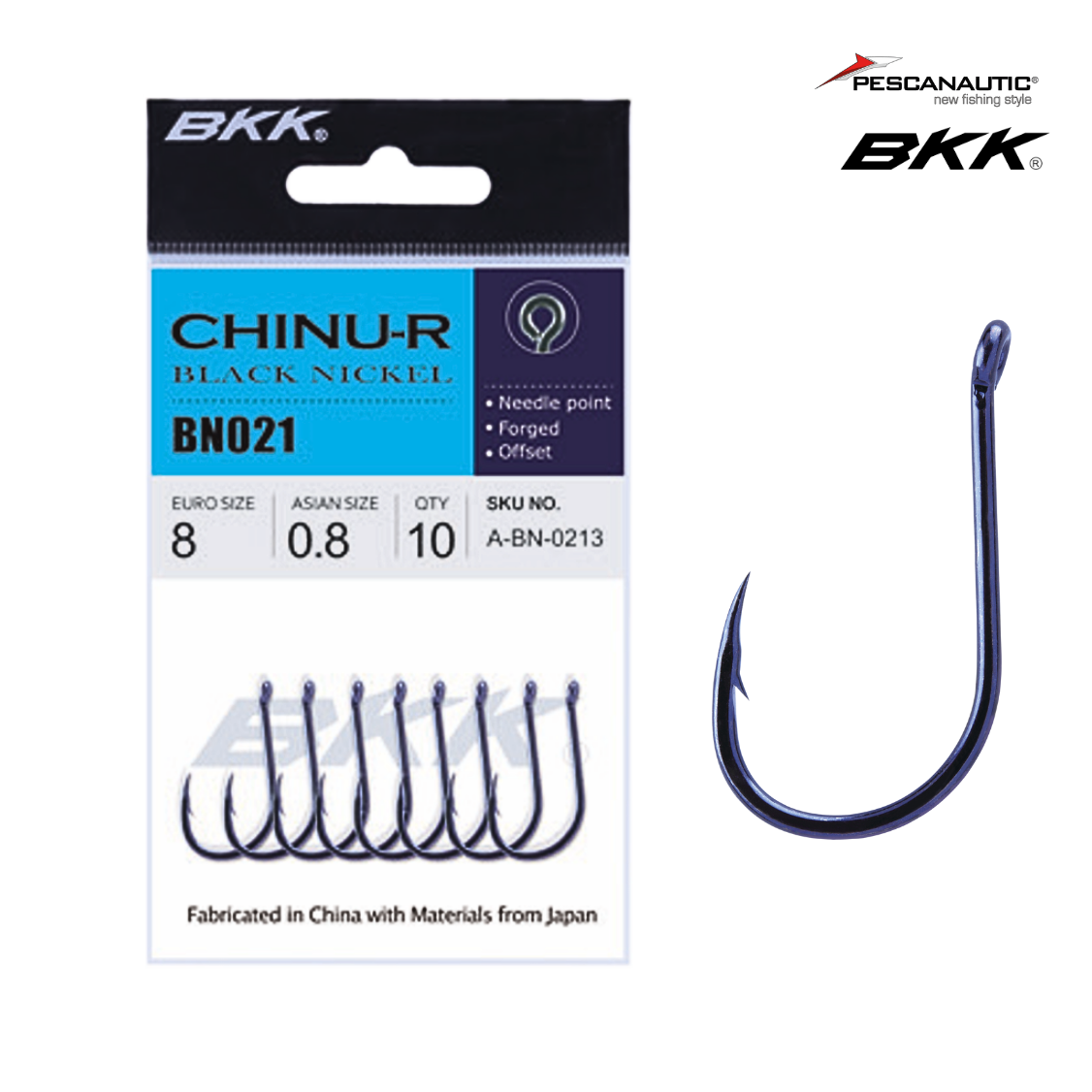 CHINU DIAMOND Black Nickel avec oeillet  Size 10   0,3 JPN