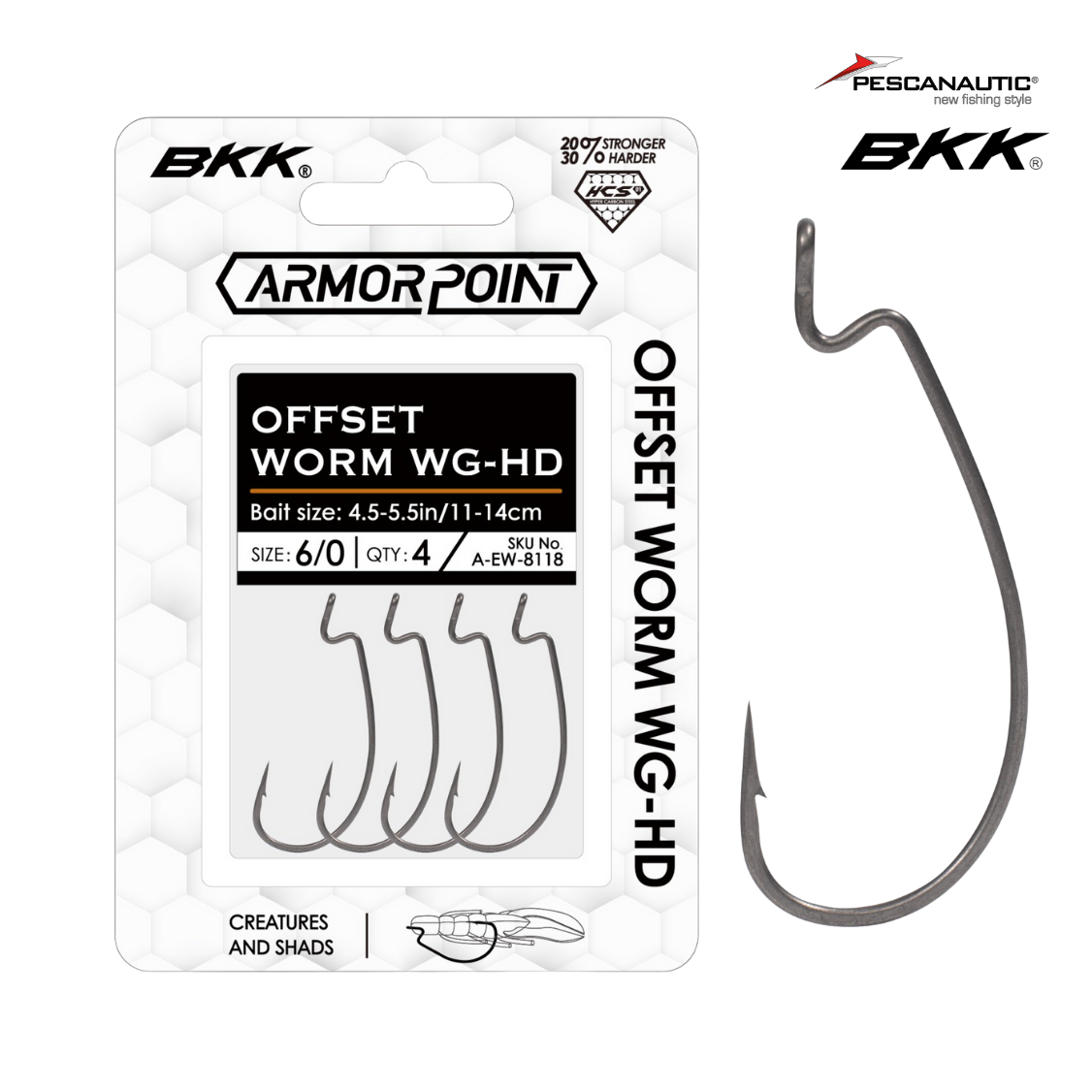OFFSET WORM WG-HD  #2/0