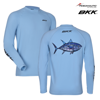 Long Sleeve Performance Shirt - Barramundi - Light Blue Taille L